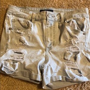 light wash Aeropostale jean shorts